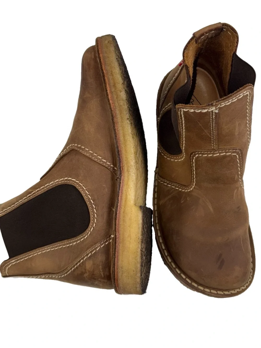 Duckfeet Roskilde Chelsea EU42 US W11 M9 Brown Women Men Pull On Boot Shoe EUC